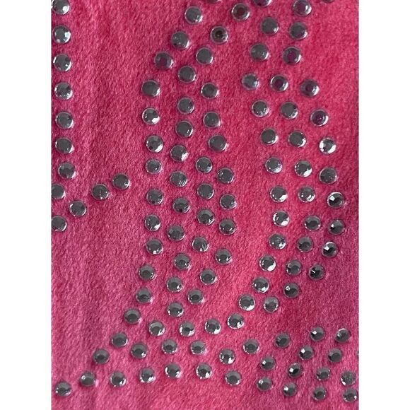 Juicy Couture Velour Track Jacket Hot Pink Full Zip Logo On The Back Women’s L - Picture 9 of 13